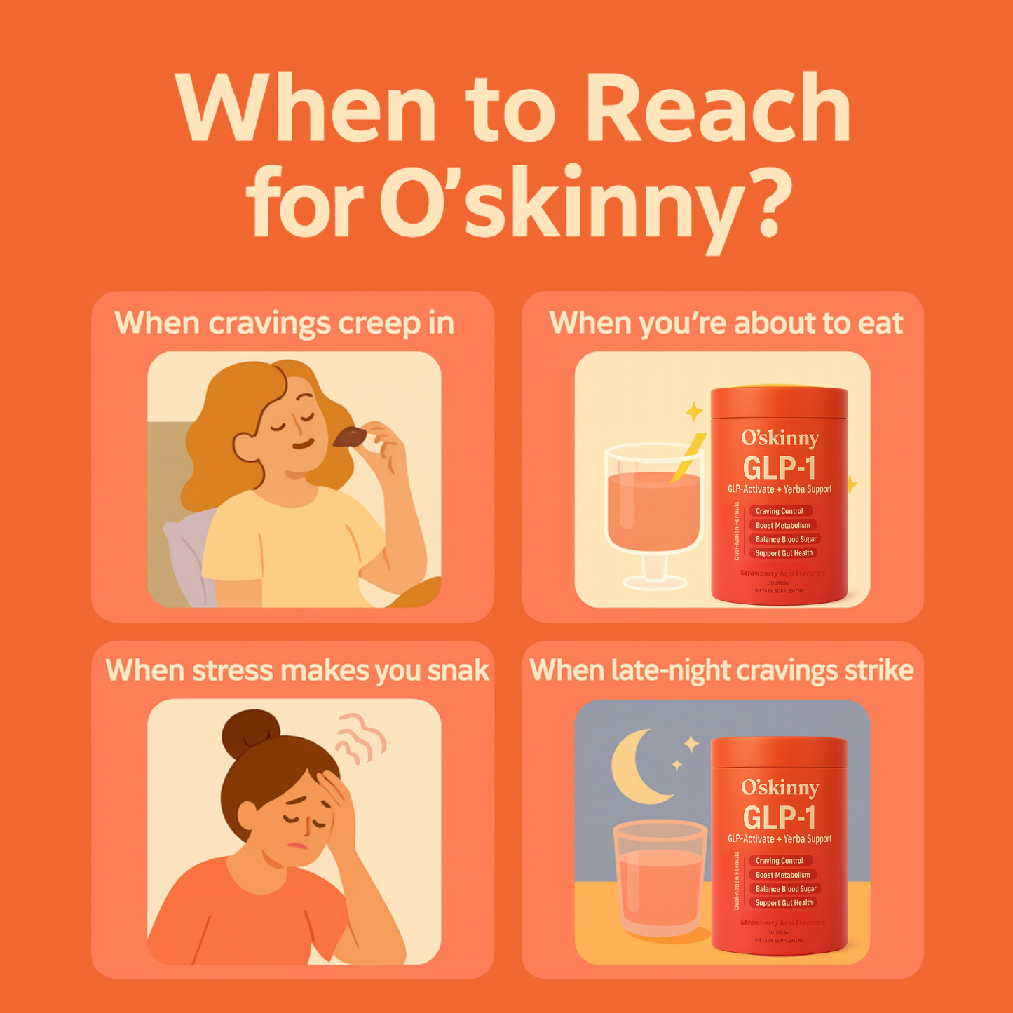 O'Skinny GLP-1 Drink Mix