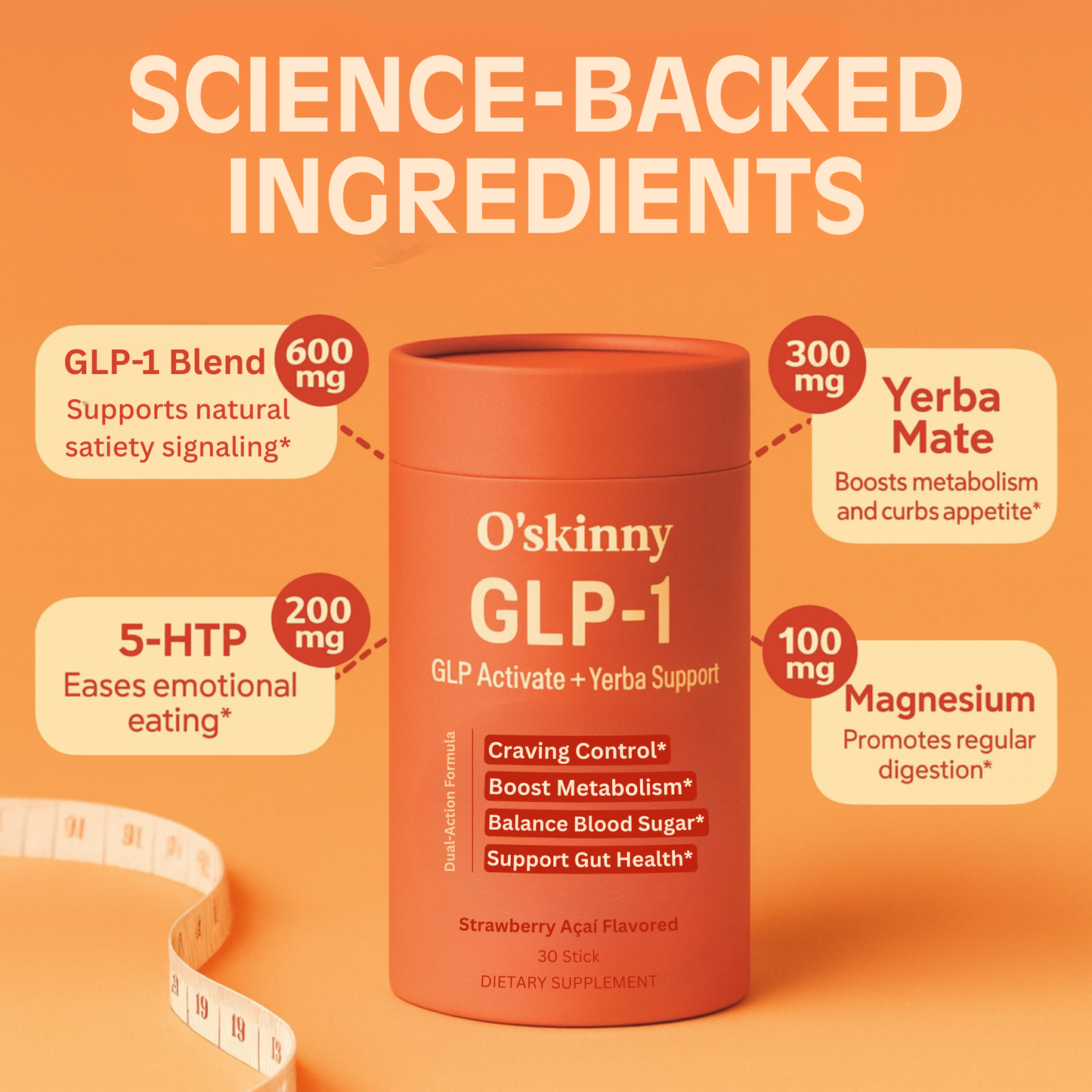 O'Skinny GLP-1 Drink Mix